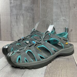 Keen Women's Whisper Sandals Waterproof Hiking Trail Outdoor Gray Size 7.5